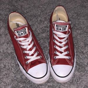 Red Converse All Star Low Top